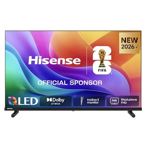Offerta a tempo: Hisense Smart TV QLED 40" FHD TV 40E5ST, 60Hz, Audio Dolby Atmos, VIDAA OS con 1000+ APP, HDR10, Game Mode, Works with Alexa, Wifi, lativù - 23% da 349.00 € a 269.00 €