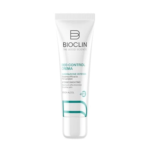 Offerta a tempo: BIOCLIN DEO CONTROL CREMA 30 ML – Deodorante in Crema per Sudorazione Intensa – Con Prebiotico, Niacinamide, Xilitolo – 48h di Protezione, Non Macchia i Tessuti bianchi - 49% da 14.90 € a 7.55 €