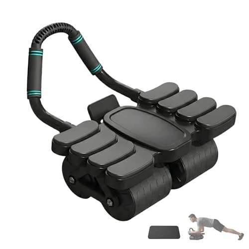 Offerta a tempo: Rullo Addominale. Ruota Addominali con Rimbalzo Automatico, Ab Roller con Supporto per i Gomiti, Include Supporto. Kit per Allenamento a Casa per Principianti. - 8% da 35.85 € a 32.85 €