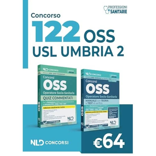 Concorso 122 OSS Umbria. Kit manuale + quiz commentati per la preparazione al concorso. Con espansione online