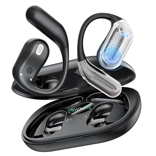 Słuchawki Bluetooth 5.4 Bluetooth, sportowe bezprzewodowe słuchawki, słuchawki z otwartym uchem 48 godzin odtwarzania, bezprzewodowe słuchawki HiFi Stereo IP7, wodoodporne, słuchawki Bluetooth dla iOS
