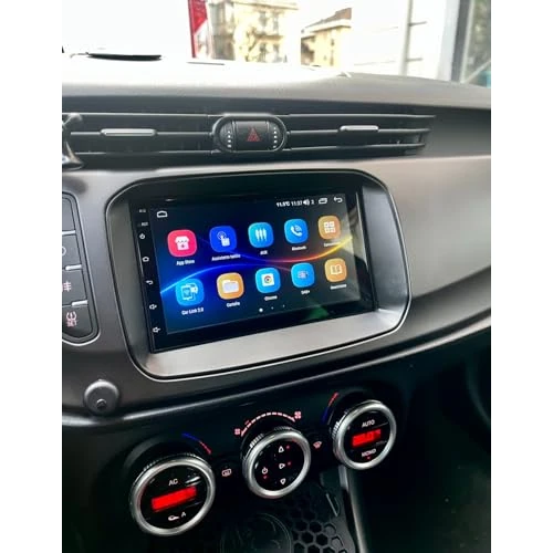 Autoradio Custom Fit per Alfa Romeo Giulietta 2015–2020 con CarPlay e Android Auto | Schermo Touch AVVIO VELOCE | Navigatore| Bluetooth | USB | Retrofit Plug & Play | Compatibile comandi al volante