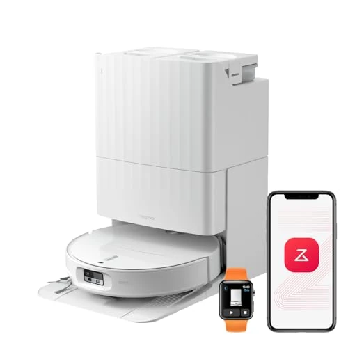 Offerta a tempo: roborock Qrevo Edge 2 Robot Aspirapolvere Lavapavimenti con LDS Retrattile, 7,98 cm, 25.000Pa, FlexiArm, Antigroviglio, Autopulizia Panno 80°C, Evita Oltre 280 Oggetti, Videochiamata, Bianco - 33% da 889.99 € a 599.99 €