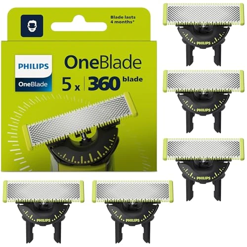 Oferta limitowana: Philips Oryginalne ostrza wymienne OneBlade 360, do golarki hybrydowej OneBlade, 5 sztuki, model QP450/50 z 186.96 zł na 186.96 zł (oszczędź 0.00%)