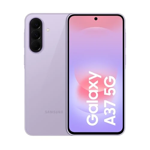 Offerta a tempo: Samsung Galaxy A37 5G, 256GB, 3 anni di Garanzia, Smartphone sottile, Cerchia e Cerca, Gomma Oggetto, Suggerimento di modifica, Tripla Camera, IP68, 5.000 mAh, Awesome Lavender [Versione Italiana] - 29% da 529.00 € a 374.00 €