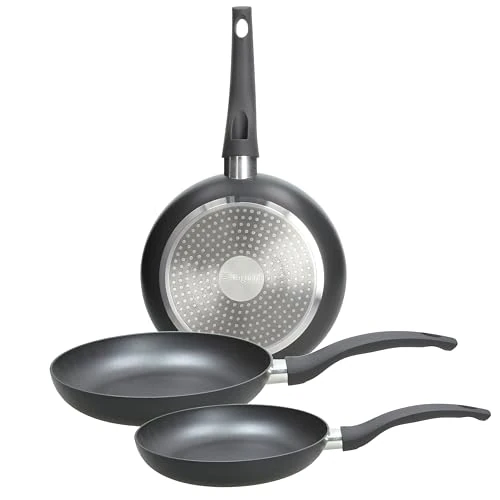 Offerta a tempo: Tognana Copper & Charcoal, set 3 padelle 20/24/28 cm, alluminio, nero - 51% da 81.60 € a 39.99 €