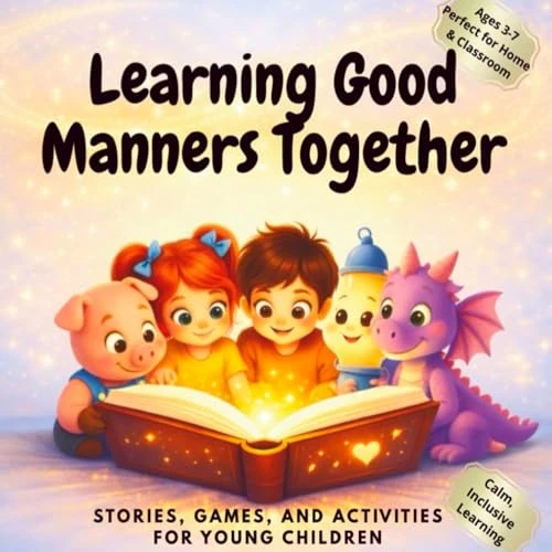 Learning Good Manners Together: 10 Short Stories to Teach Kindness, Listening, Sharing & Everyday Respect — With Lessons, Reflections, Challenges & Bonus Games for Ages 3–8