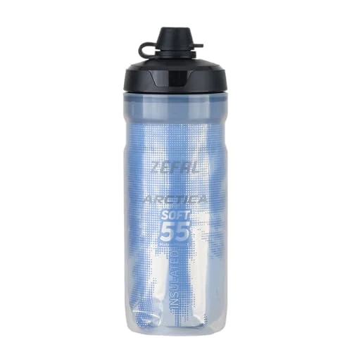 Oferta limitada: ZEFAL Arctica 55 Soft Cap con Protección No Mud - Bidon Ciclismo Isotermico - Inodoro y Hermético con Protección contra el Barro - Bidón Ciclismo sin BPA - Azul/Plata - 550 ml de 11.95 € a 11.95 € (ahorro 0.00%)