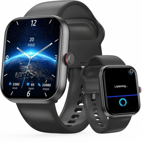 Oferta limitada: uaue 2026 Reloj Inteligente Hombre con Alexa,1.91" HD Smartwatch Hombre, 110+ Modos Deportivos, Monitor de Sueño/Podómetro/Pulsómetro, IP68 Impermeable Pulsera Actividad para Android iOS de 129.99 € a 39.99 € (ahorro 69%)