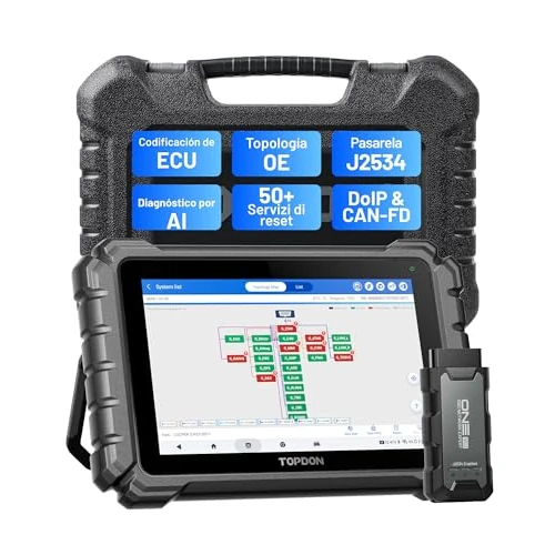 Oferta limitowana: TOPDON ONE 25.7 cm dwukierunkowe narzędzie diagnostyczne samochodu, J2534 Pass-Thru, kodowanie ECU i ponad 50 usług, pełny system skanera OBD2 z TopFix AI, topologia OE, FCA/Renault/VAG SFD SGW Access z 3580.24 zł na 3580.24 zł (oszczęd