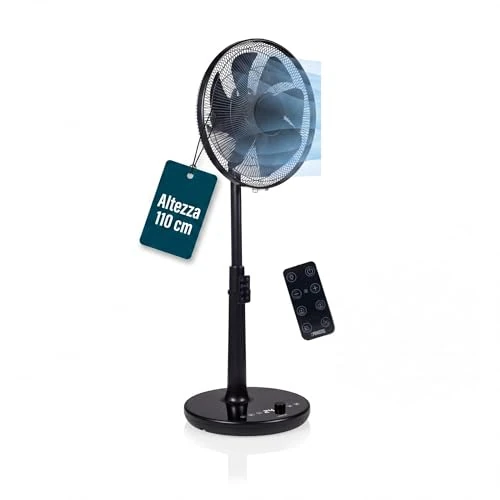 Offerta a tempo: Princess Ventilatore a piantana - Design elegante - 30 W - Potente, Silenzioso, Basso consumo - Diametro: 40 cm - Oscillante - 24 velocità - 354860 - 14% da 104.99 € a 89.99 €