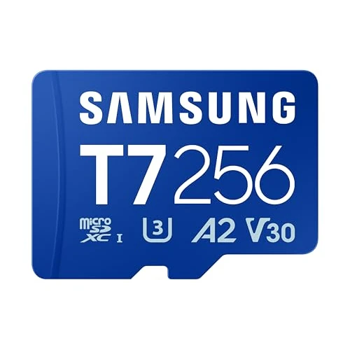 Offerta a tempo: Samsung Scheda di Memoria MicroSD T7 da 256 GB, Scheda di Memoria per Smartphone, Tablet e Console Portatile, Fino a 170 MB/s di Lettura, Full HD e 4K UHD, MB-MB256T/WW - 30% da 109.99 € a 76.88 €