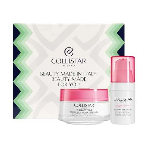 Offerta a tempo: Collistar Cofanetto Regalo Donna Viso IDROATTIVA+, Crema Idratazione Profonda 50ml + Hydro-Gel Contorno Occhi 15ml, Idratazione fino a 100H, Anti-Inquinamento, 100% Vegan - 41% da 41.00 € a 24.10 €