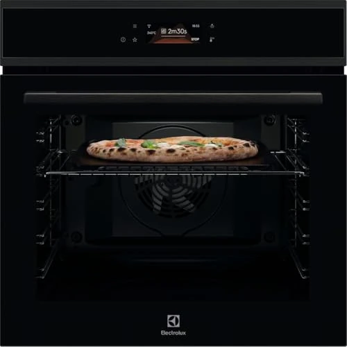 Offerta a tempo: Electrolux COX8P08WH, Forno da Incasso Multifunzione Pirolitico, Autopulente, 72 L, PizzaExpert 340°C, Funzione Pizza in 2,5 Minuti, Vapore, Display Touch, Teglia in Ghisa e Pala Incluse, Wi-Fi, Nero - 11% da 899.00 € a 799.00 €