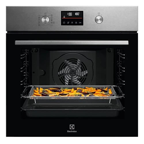 Offerta a tempo: Electrolux LOM4P46X2 - Forno da incasso multifunzione pirolitico 60cm 72L, SurroundCook ventilato multilivello, Solo Steam, AirFry con vassoio dedicato, LED, InfiSpace 25% più grande, classe A++ - 7% da 507.39 € a 474.00 €