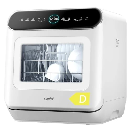 Oferta limitada: COMFEE' CDWMP305W-IT - Lavavajillas de libre instalación, 3 cubiertos, diseño compacto de mesa, 435 × 420 × 465 mm, fácil instalación, llenado manual, múltiples programas, clase energética D de 313.40 € a 313.40 € (ahorro 0.00%)