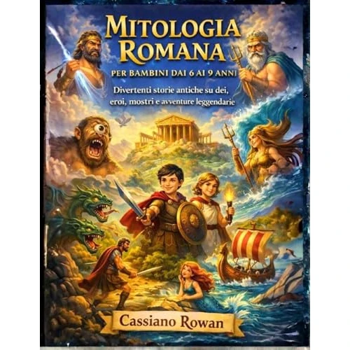 MITOLOGIA ROMANA PER BAMBINI DAI 6 AI 9 ANNI: Divertenti storie antiche su dei, eroi, mostri e avventure leggendarie (Italian Edition)
