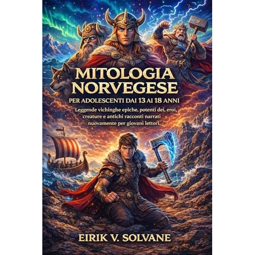 MITOLOGIA NORVEGESE PER ADOLESCENTI DAI 13 AI 18 ANNI: Leggende vichinghe epiche, potenti dei, eroi, creature e antichi racconti narrati nuovamente per giovani lettori. (Italian Edition)