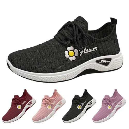 Scarpe da Ginnastica da Donna Moda in Mesh Eleganti Ortopediche Morbide Leggere Antiscivolo Ammortizzato Piedi Larghi Camminata Passeggiata Outdoor Scarpe da Ginnastica Donna Camminata