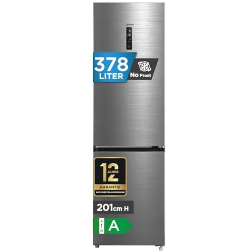 Offerta a tempo: Midea MDRB521MGA46D 378L Frigorifero Combinato, Total No Frost - 16% da 899.90 € a 759.90 €