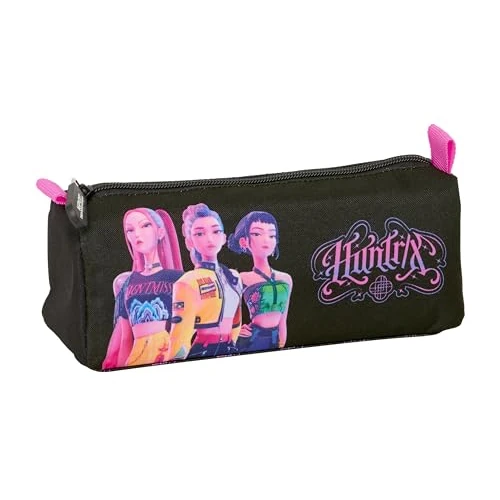 Limited-time offer: K-Pop Demon Hunters – Black – Pencil Case with Zip and Compartment, Children's Pencil Case, Child, Ideal for School Age Children, Comfortable and Versatile, Quality and Resistance, 21 x 7 x 8 cm from 16.49 £ to 16.49 £ (save 0.00%)