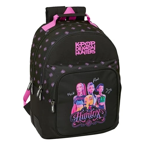 Offerta a tempo: K-POP Demon Hunters - Zaino scuola per bambini, ideale per bambini di diverse età, comodo e versatile, qualità e resistenza, 32 x 15 x 42 cm - 36% da 57.75 € a 36.99 €
