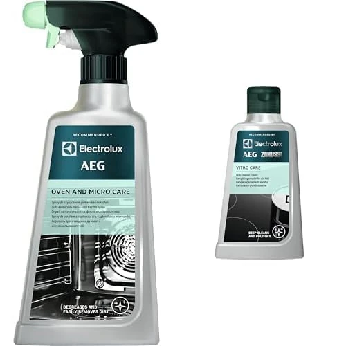 Electrolux M3OCS301 – Set Pulizia Cucina: Spray Pulizia Microonde e Forno 500 ml + Vitro Care M3HCC301 per Piani a Induzione 300 ml