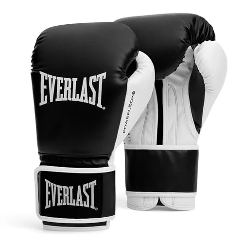 Tijdelijke aanbieding: Everlast Powerlock OG 14oz Bokshandschoenen (Zwart/Wit), Muay Thai, Mannen van 73.49 € naar 73.49 € (0.00% korting)