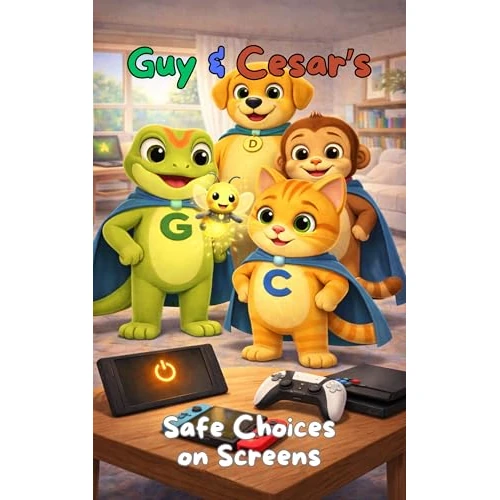 Guy & Cesar’s Safe Choices on Screens: A Gentle Story About Online Safety, Digital Boundaries, and Smart Screen Choices for Kids (Guy & Cesar: Protection & Safety Book 2) (English Edition)