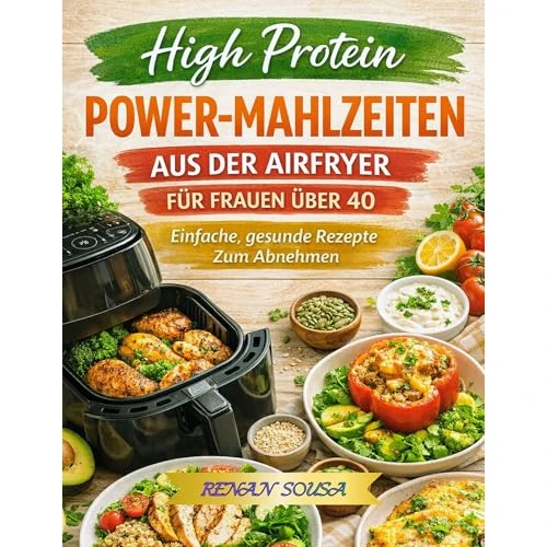High Protein Power-Mahlzeiten aus der Airfryer Für Frauen Über 40: Einfache, gesunde Rezepte zum Abnehmen (German Edition)