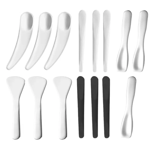 Limited-time offer: AVUELOI Cosmetic Spatulas, Pack of 15, Spatula for Cosmetics, Cream Spatula Small Made of Plastic, Spoon for Cosmetic Mask, Mini Make Up Spatula, Cream Spatula for Cosmetics and Mask from 7.72 £ to 7.72 £ (save 0.00%)