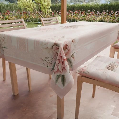 Zeitlich begrenztes Angebot: PETTI Artigiani Italiani - Fleckabweisende Tischdecke, für Küche, Oster32, X6 Plätze (140 x 180 cm), 100% Made in Italy von 87.06 € auf 6.46 € (92.58% Rabatt)
