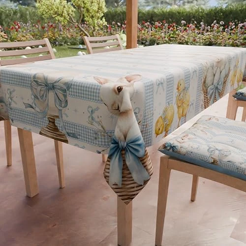 Tijdelijke aanbieding: PETTI Artigiani Italiani - Tafelkleed voor Pasen, vuilafstotend, vierkant, voor de keuken, design 26, 29 x 4 plaatsen (140 x 140 cm), 100% Made in Italy van 61.65 € naar 11.42 € (81.48% korting)