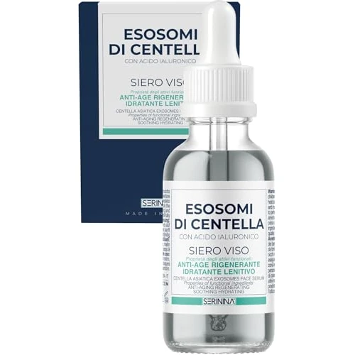 Offerta a tempo: SERININA Siero Viso Esosomi Centella Asiatica con Acido Ialuronico - Idratante Anti-Age Protettivo - Pelle Sensibile - Glass Skin K-Beauty - 97% Naturale - 30ml - 0.00% da 24.49 € a 24.49 €