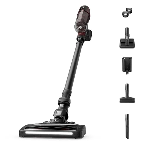 Zeitlich begrenztes Angebot: Rowenta X-Pert 6.80 kabelloser Akku-Stabstaubsauger, leistungsstarke 100 AW, Lange Laufzeit bis zu 60 min, LED-Düse, als Handstaubsauger nur 1,4 kg, inkl. Tierhaar-Zubehör, Weinrot/Schwarz, RH6485E0 von 179.99 € auf 179.99 € (