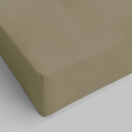 Offerta a tempo: GX GARGIX Lenzuolo Sotto con Angoli Singolo in Misto Cotone – Tinta Unita, Elasticizzato, Vari Colori (ANGSIN/BEIGE, SINGOLO) - 29% da 13.99 € a 9.99 €