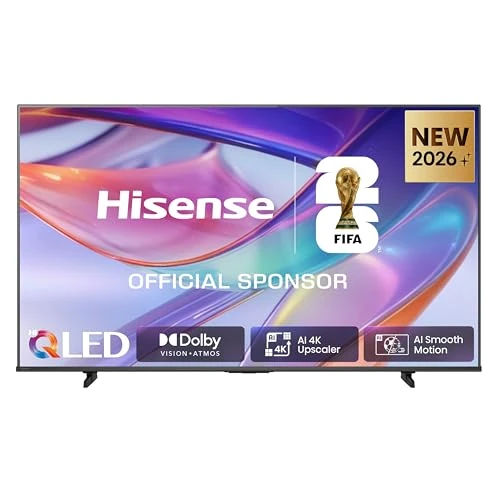 Zeitlich begrenztes Angebot: Hisense 85E7DS Fernseher 85 Zoll, 4K UHD QLED, Smart TV, Hi-View AI Engine, 60Hz Game Mode Plus, Dolby Vision IQ, HI-QLED Colour, Filmmaker Mode, AI Smooth Motion, Airplay, Sprachsteuerung[2026] von 849.99 € auf 849.99 € (0.00
