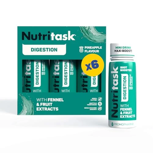 Offerta a tempo: Nutritask Shot Digestion - Drink Funzionali - Box da 6 x 60 ml - 33% da 15.00 € a 10.05 €