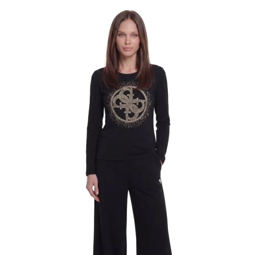 Oferta limitowana: Guess Damskie LS CN 4G okrągłe kryształy logo TT-SHIRTSJet czarny A996rozmiar S długość N z 224.44 zł na 224.44 zł (oszczędź 0.00%)