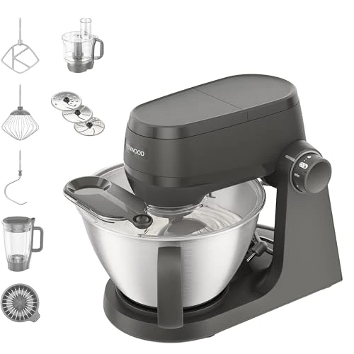 Oferta limitada: Kenwood Multi Tasker – Amasadora Multifunción con Batidora de Vaso y Procesador de Alimentos, Robot de Cocina 1,7 kg de Masa para Pan y Pizza, Tapa Antisalpicaduras, Gris (KHC30.050GY) de 247.64 € a 247.64 € (ahorro 0.00%)