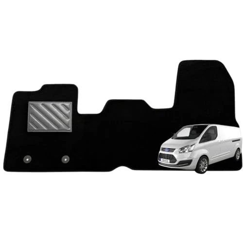 Offerta a tempo: Tappetini per Ford Transit 2014-2022 / Transit Custom dal 2012-2023 Su Misura, Antiscivolo,battitacco in Gomma Rinforzato, Bottoni di Ancoraggio - 7% da 29.90 € a 27.90 €