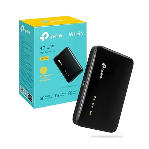 Offerta a tempo: TP-Link M7005 Saponetta WiFi 6 AX300Mbps, Router WiFi con SIM, Router 4G LTE Cat4, Modem con SIM, Fino a 150 Mbps, Batteria 2400mAh, Fino a 12 Ore di Utilizzo - 14% da 49.99 € a 42.99 €
