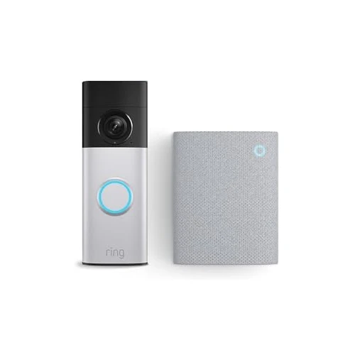 Offerta a tempo: Ring Battery Video Doorbell Plus (ultimo modello) + Chime (3ª gen.) | Retinal 2K, zoom avanzato 6x | Batteria a sgancio rapido | Prova gratuita di 30 giorni del piano di abbonamento Ring - 35% da 214.98 € a 139.99 €