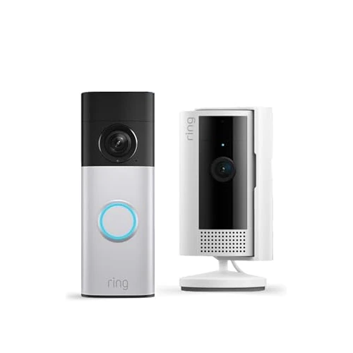 Zeitlich begrenztes Angebot: Ring Akku-Videotürklingel Plus (neueste Generation) mit Ring Innenkamera von 229.98 € auf 149.98 € (35% Rabatt)