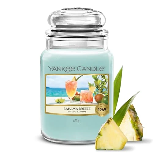 Offerta a tempo: Candela Profumata Yankee Candle | Bahama Breeze Grande Barattolo | Candele a Lunga Durata: fino a 150 Ore | Regali Perfetti per Donne - 43% da 34.99 € a 19.99 €