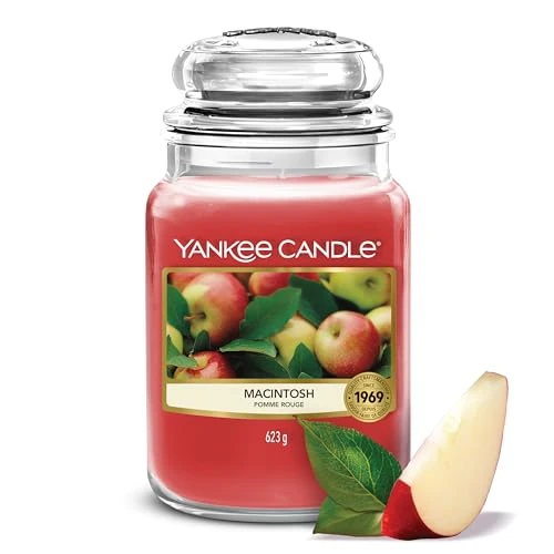 Offerta a tempo: Yankee Candle Candela Profumata | Macintosh Grande Barattolo | Candele a Lunga Durata: fino a 150 Ore | Regali Perfetti per Donne - 32% da 34.99 € a 23.93 €