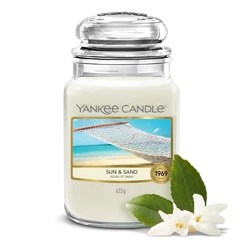 Offre limitée : Yankee Candle Bougie parfumée | Grand pot Soleil & Sable | Bougies à longue durée de combustion : jusqu'à 150 heures | Cadeaux parfaits pour femmes de 27.99 € à 25.19 € (10% de remise)