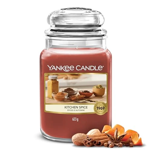 Oferta limitada: Yankee Candle Vela perfumada | Tarro grande de Kitchen Spice | Velas de larga duración: hasta 150 horas | Regalos perfectos para mujeres de 34.99 € a 25.19 € (ahorro 28%)