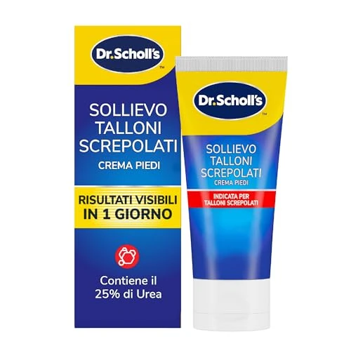Dr. Scholl's Krem do stóp z keratyną, Active Repair K +, 25% mocznik, krem do stóp z keratyną, intensywne nawilżenie, szybkie wchłanianie, trwały efekt, codzienne użytkowanie, 60 ml
