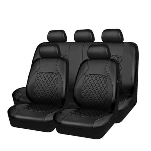 YLCYGJ Fundas Asientos Coche para Kia Sportage GT Line(QL) 2015-2024 2025, Coche Juegos Cubre Asientos Cuero Impermeables Funda Protectora Asientos Accesorios Interior,A/Black